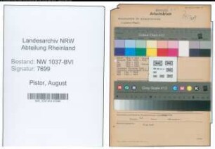 Entnazifizierung August Pistor , geb. 08.08.1898 (Handwerker)