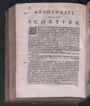 Aanhangsel Van een ander Schryver.