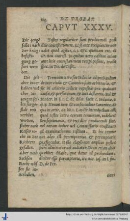 Caput XXXV. De Probatione per testes.