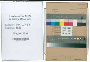 Entnazifizierung Kurt Wegner , geb. 11.07.1896 (Verw.Angestellter)