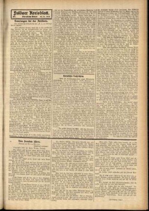 Zweite Ausgabe vom Montag, den 20. Oktober 1913.