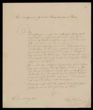 Brief von Joseph Rebell an Johannes und Franz Riepenhausen, Wien, 18.7.1825