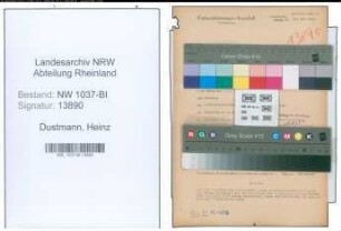 Entnazifizierung Heinz Dustmann , geb. 29.07.1899 (Prokurist)