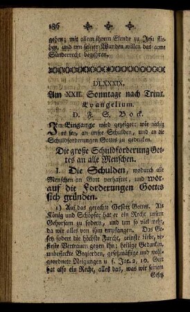 DLXXXIX. Am XXII. Sonntage nach Trinit. Evangelium.