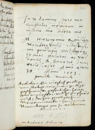382, Rauscher, Hieronymus. Dauthmann, Johann.