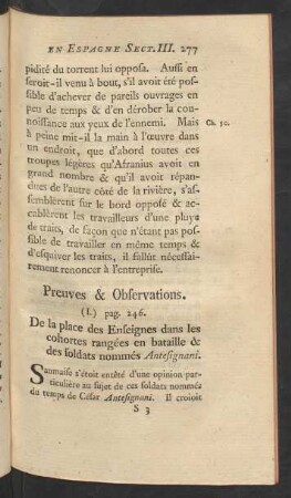 Preuves & Observations
