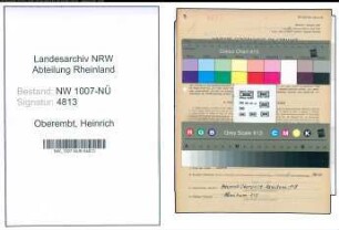 Entnazifizierung Heinrich Oberembt , geb. 06.04.1906 (Elektriker)