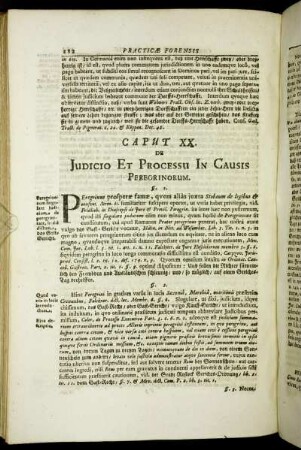 Caput XX. De Judicio Et Processu In Causis Peregrinorum.