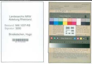 Entnazifizierung Hugo Broekelschen , geb. 27.04.1902 (Mechaniker)