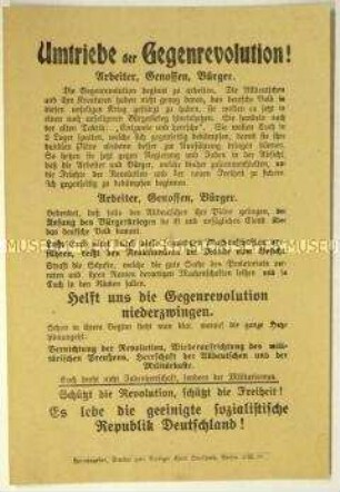 Flugblatt gegen den Alldeutschen Verband