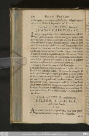 Epistola LXXVII. Venetias. Joanni Cotovico S. D.