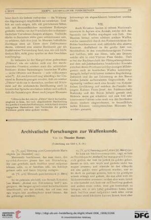4: Archivalische Forschungen zur Waffenkunde, [3]