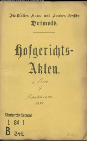 Bose, Jürgens Erben gegen Barkhausensche Erben - Schuldforderung