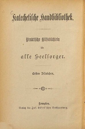 Katechesen über den Beicht-Unterricht für Erstbeichtende