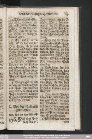 L. Von der künftigen Herrlichkeit.