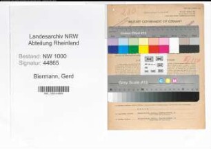 Entnazifizierung Gerd Biermann, geb. 09.08.1906 (Verwaltungsgehilfe)