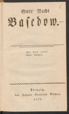 Gute Nacht Basedow