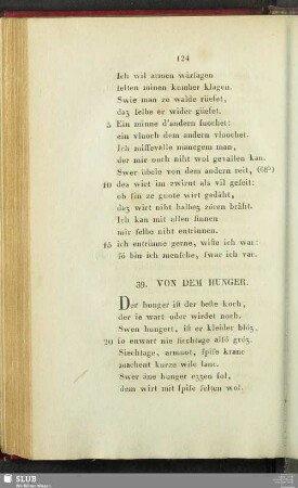 39. Von dem Hunger