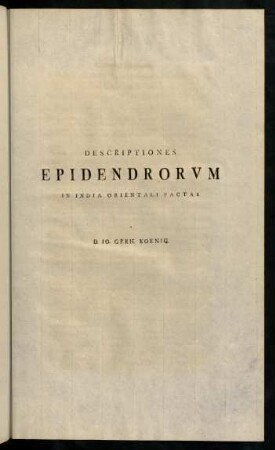 41-67, Descriptiones Epidendrorum In India ...