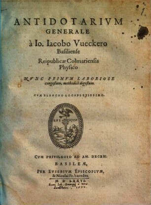 Antidotarium generale