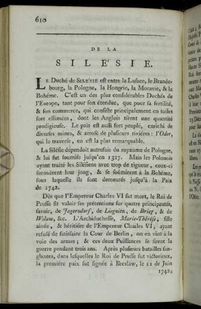 [Chapitre XI.] De La Sile'sie.