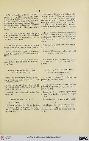 Generalversammlung vom 24. Juli 1902 / Assemblée générale du 24 juillet 1902