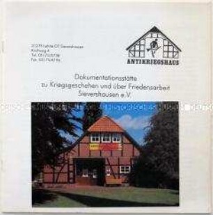 Informationsschrift zum Antikriegshaus Sievershausen - Sachkonvolut