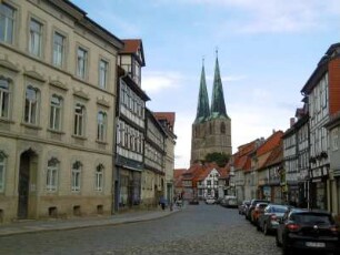 Quedlinburg: Stadtimpression mit Blick zu St. Nikolai