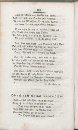 Ob ich noch einmal leben möchte.