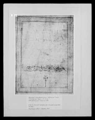 Codex 12: Evangeliar — Abklatsch der verlorenen Incipit-Seite zu Lukas, Folio 78 verso