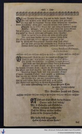 Traur- und Trost-Schrifften.
