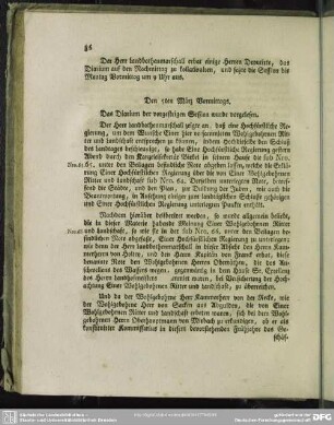 Den 5ten März Vormittags