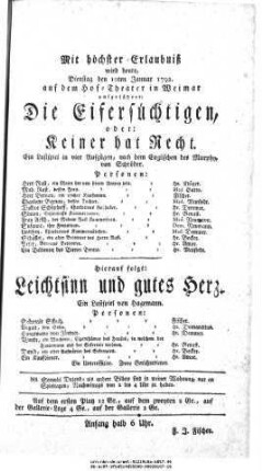Leichtsinn und gutes Herz