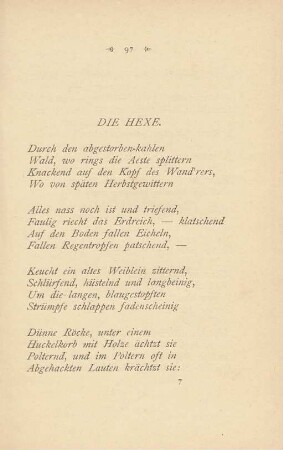 Die Hexe.