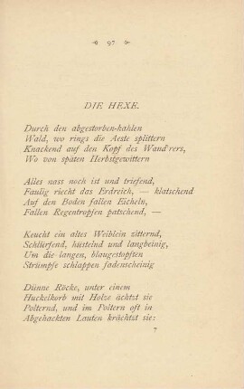 Die Hexe.