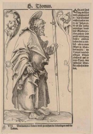 Der heilige Thomas (aus: Christus und die zwölf Apostel)