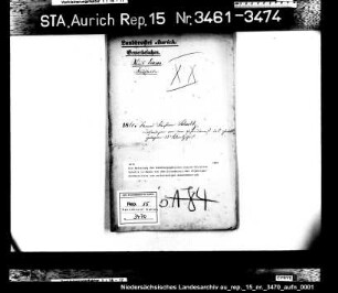 Die Befreiung des Handlungsgehilfen Conrad Christian Schultz in Esens von dem Erfordernis des 25jährigen Mindestalters zum selbständigen Gewerbebetrieb