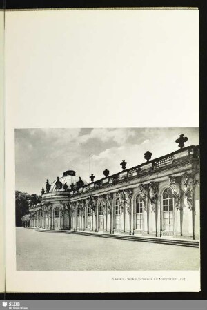 Potsdam · Schloß Sanssouci, die Gartenfront