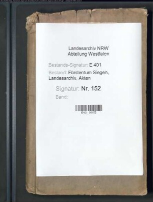 Konzept einer Deduktion im Nassau-Siegenschen Sukzessions- und Sequestrationsstreit zwischen den katholischen und reformierten Fürsten zu Nassau