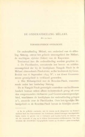 De onderafdeeling Melawi