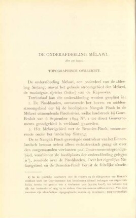 De onderafdeeling Melawi
