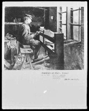 Blokje-Maker / Holländischer Drechsler bei der Arbeit