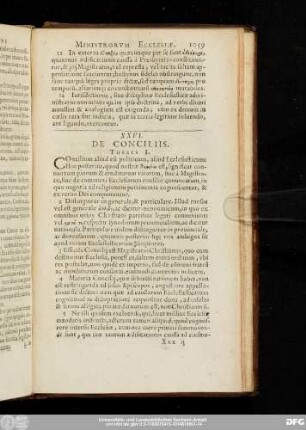 XXVI. De Conciliis.