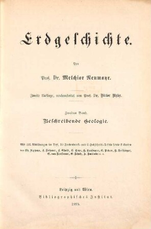Erdgeschichte, 2. Beschreibende Geologie