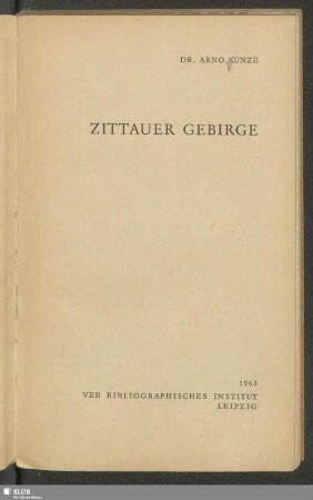 Zittauer Gebirge