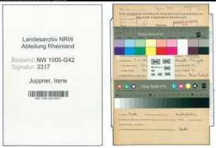 Entnazifizierung Irene Juppner , geb. 07.01.1921 ()