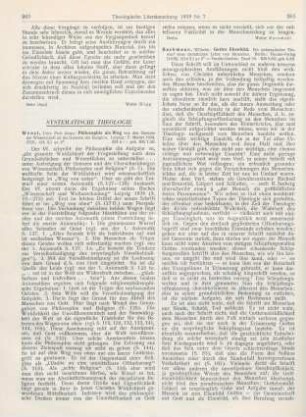 264-266 [Rezension] Bachmann, Wilhelm, Gottes Ebenbild