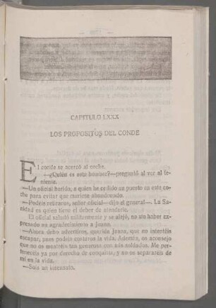 Capítulo LXXX - Los propósitos del conde