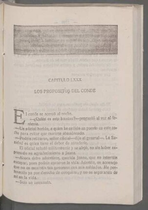Capítulo LXXX - Los propósitos del conde