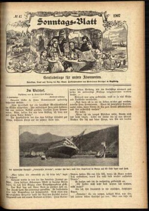 Ausgabe vom Sonntag, den 24. November 1907.